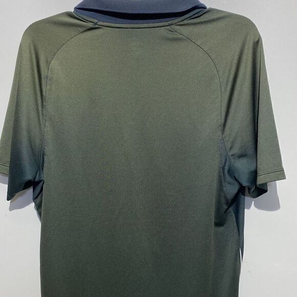Nike Fit Dry Men's Athletic Colorblock Green / Blue Polo Shirt Size M - Picture 5 of 9